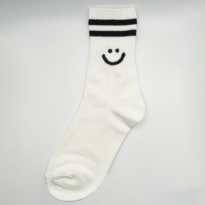 Black and White Smiley Socks (3 styles)