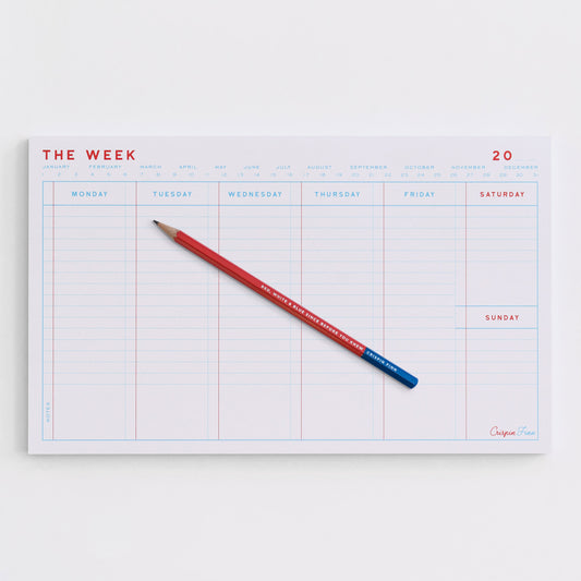 Crispin Finn - The Week Planner Notepad Weekly Planner AIGOO UK