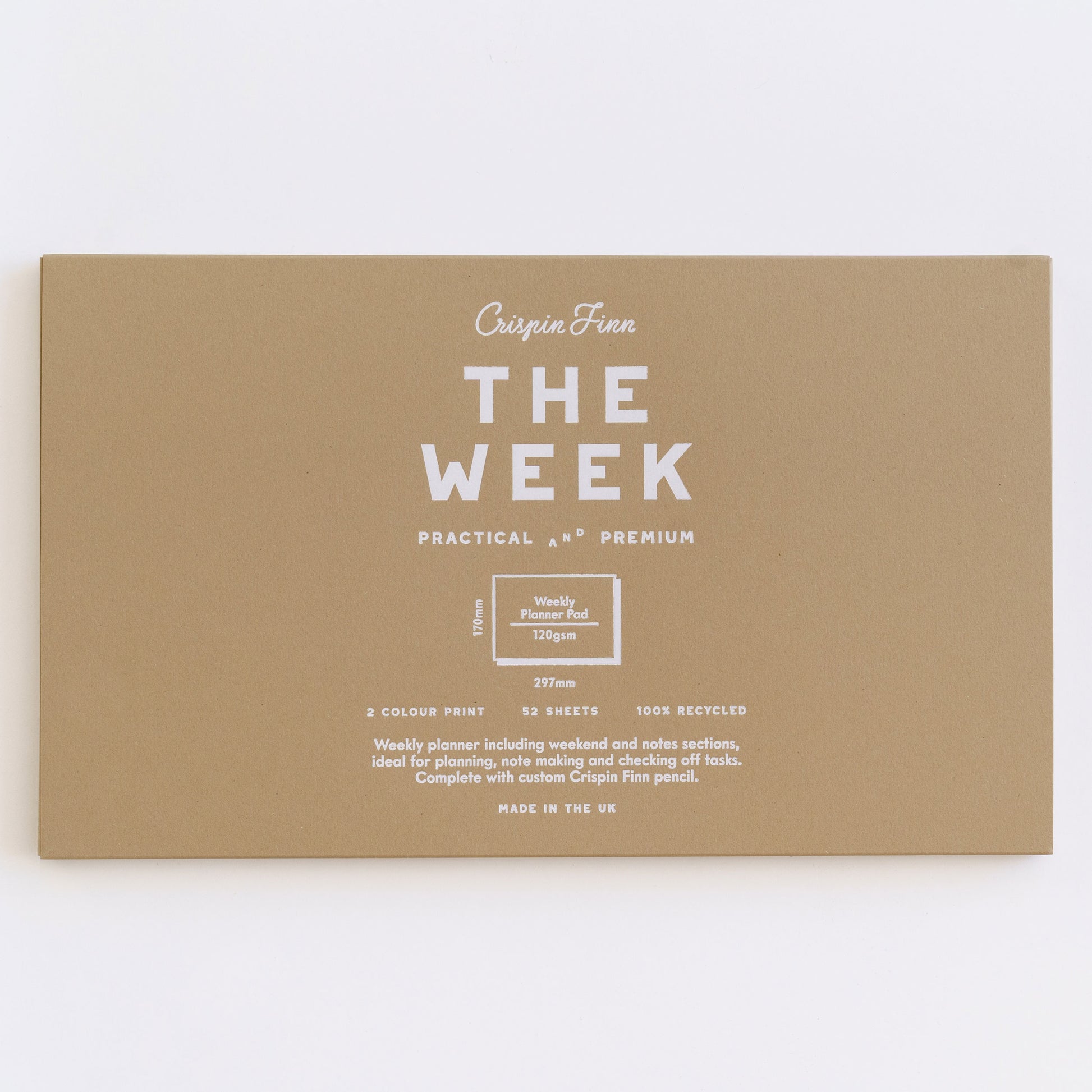Crispin Finn - The Week Planner Notepad Weekly Planner AIGOO UK