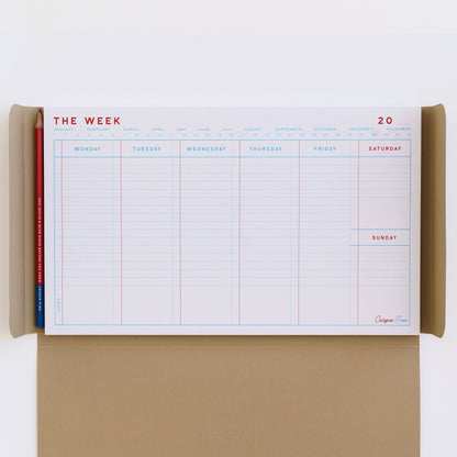 Crispin Finn - The Week Planner Notepad Weekly Planner AIGOO UK