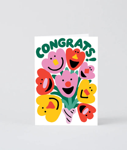 Congrats Flowers - Greeting Card