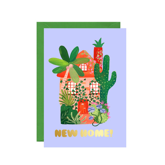 Icka - Jungle Home Greeting Card (Gold Foiled)