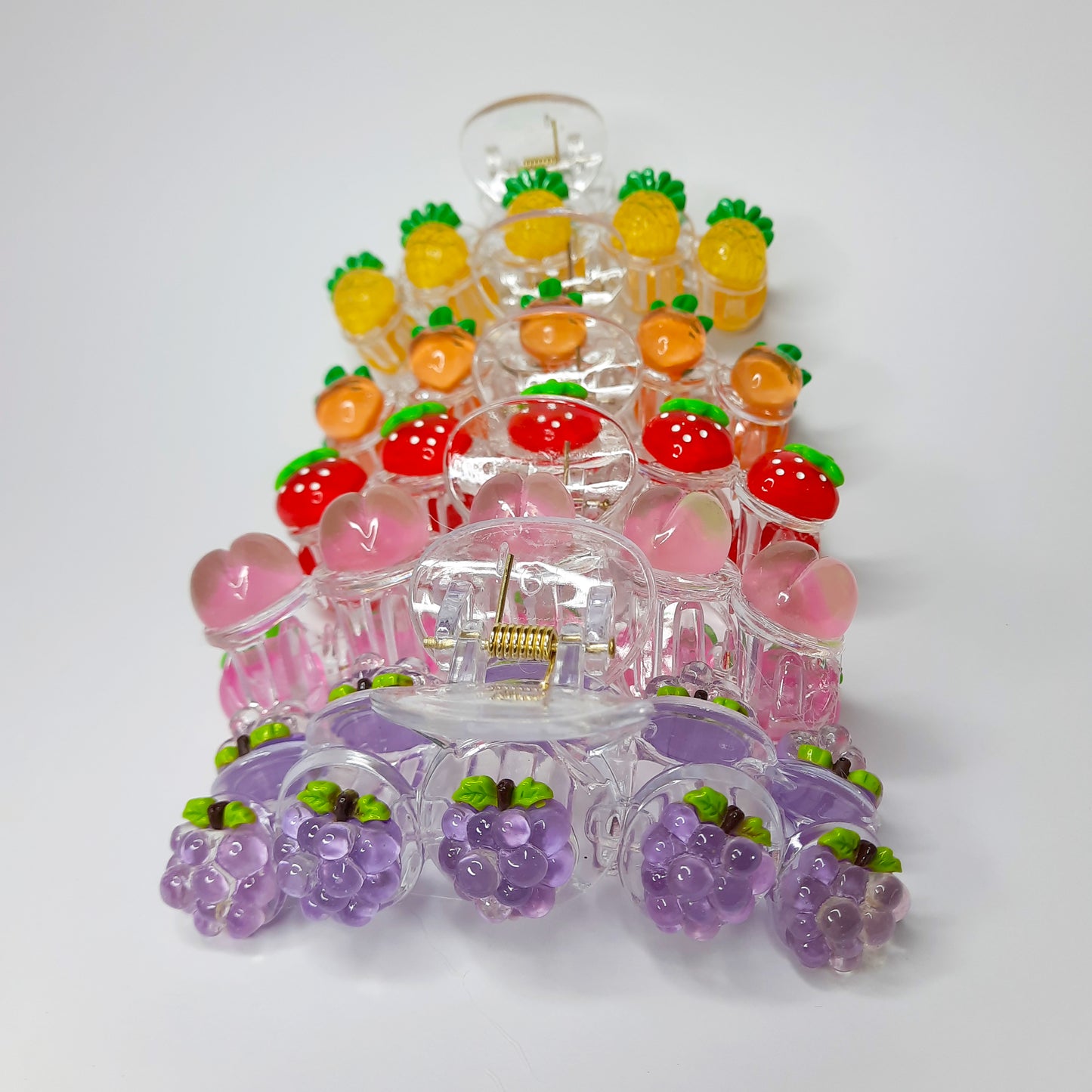 Fruity Drop Claw Clip (Strawberry, Carrot, Pineapple, Peach, Grape)