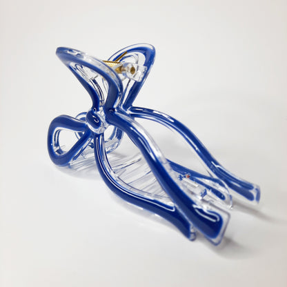 Ribbon Detail Claw Clip (Black, White, Blue, Sage, Pink)