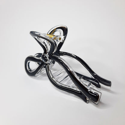 Ribbon Detail Claw Clip (Black, White, Blue, Sage, Pink)