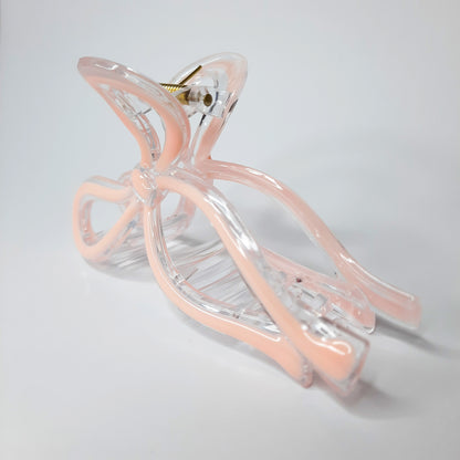 Ribbon Detail Claw Clip (Black, White, Blue, Sage, Pink)