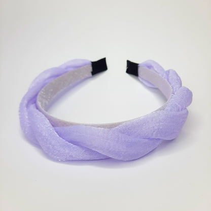 Shimmer Weave Hairband (Black, Cream, Brown, Lavender, Pink)