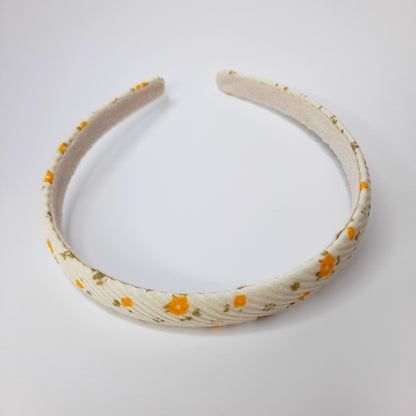 Spring Print Hairband (Yellow, Black, Blue, Pink)