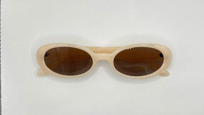 Cat-Tilt Oval Sunglasses