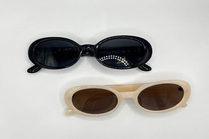 Cat-Tilt Oval Sunglasses