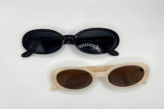 Cat-Tilt Oval Sunglasses