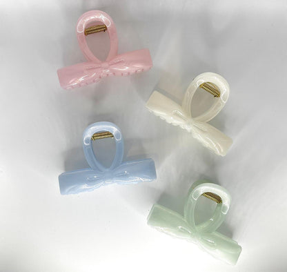 Cute Ribbon Hair Claw (4 Colours)