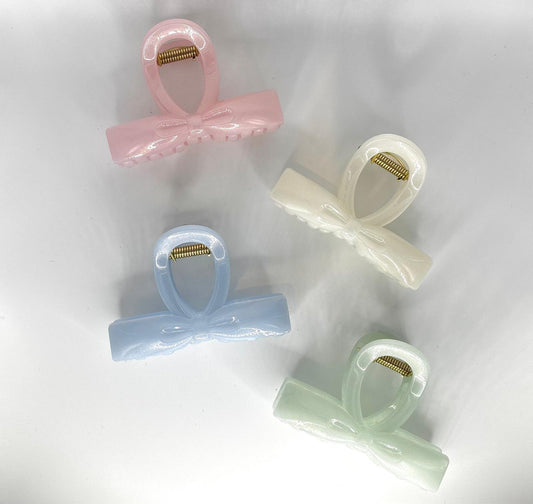 Cute Ribbon Hair Claw (4 Colors)