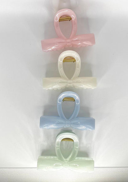 Cute Ribbon Hair Claw (4 Colours)