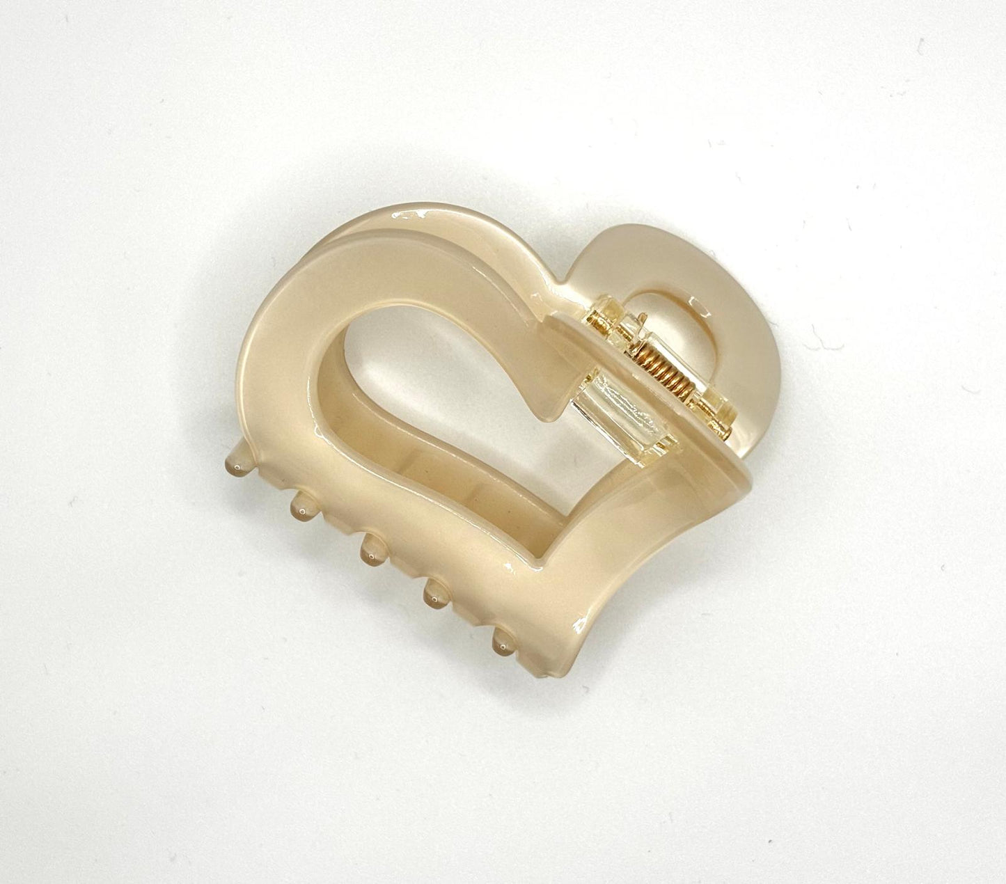 Pastel Lovely Heart Hair Claw (4 Colours)