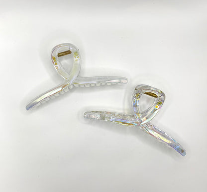 Mermaid Tail Hair Claw (Pearl & Translucent)