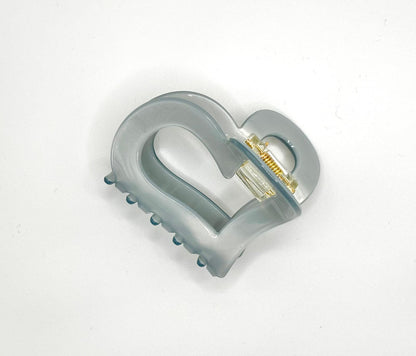 Pastel Lovely Heart Hair Claw (4 Colours)