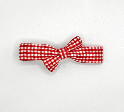 Plaid Bow Tie Hair Clip (3 Colours)