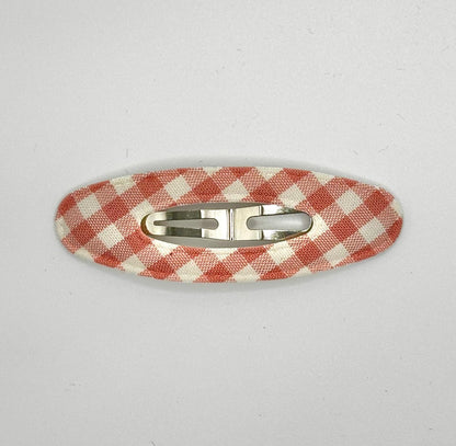Plaid Oval Hair Clip (4 Colours)