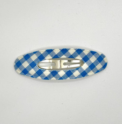 Plaid Oval Hair Clip (4 Colours)