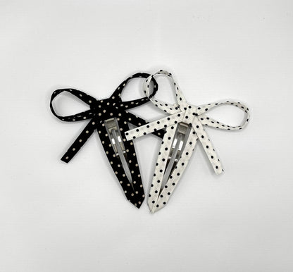 Bow Tie (Polka Dots) Hair Clip