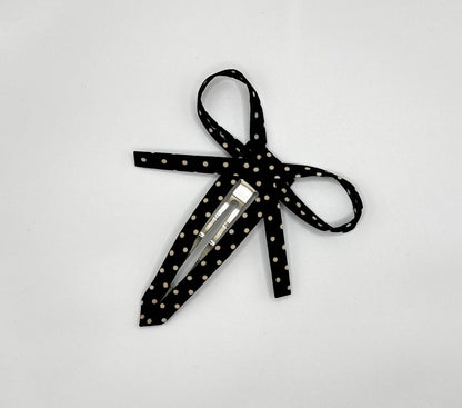 Bow Tie (Polka Dots) Hair Clip