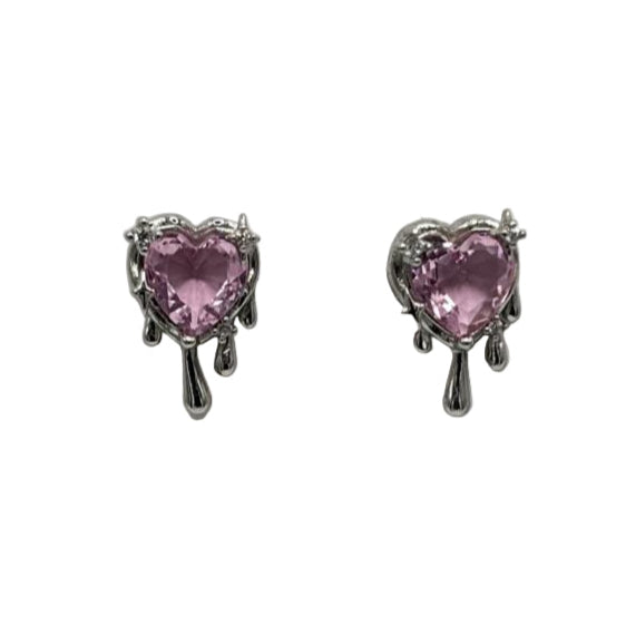 Y2K Melting Heart Earrings