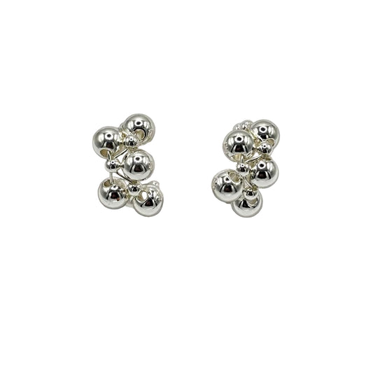 Gold & Silver Cluster Earrings