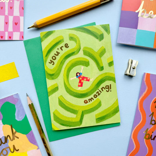 You're Amaze-ing Greeting Card (Gold Foiled)