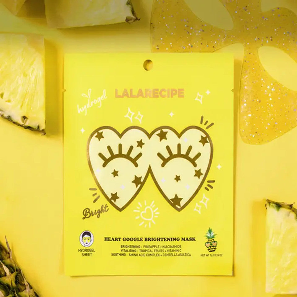 LALARECIPE - Heart Goggle Sheet Mask (Brightening, Moisture) Korean Sheet Mask AIGOO