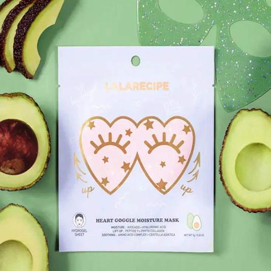 LALARECIPE - Heart Goggle Sheet Mask (Brightening, Moisture) Korean Sheet Mask AIGOO