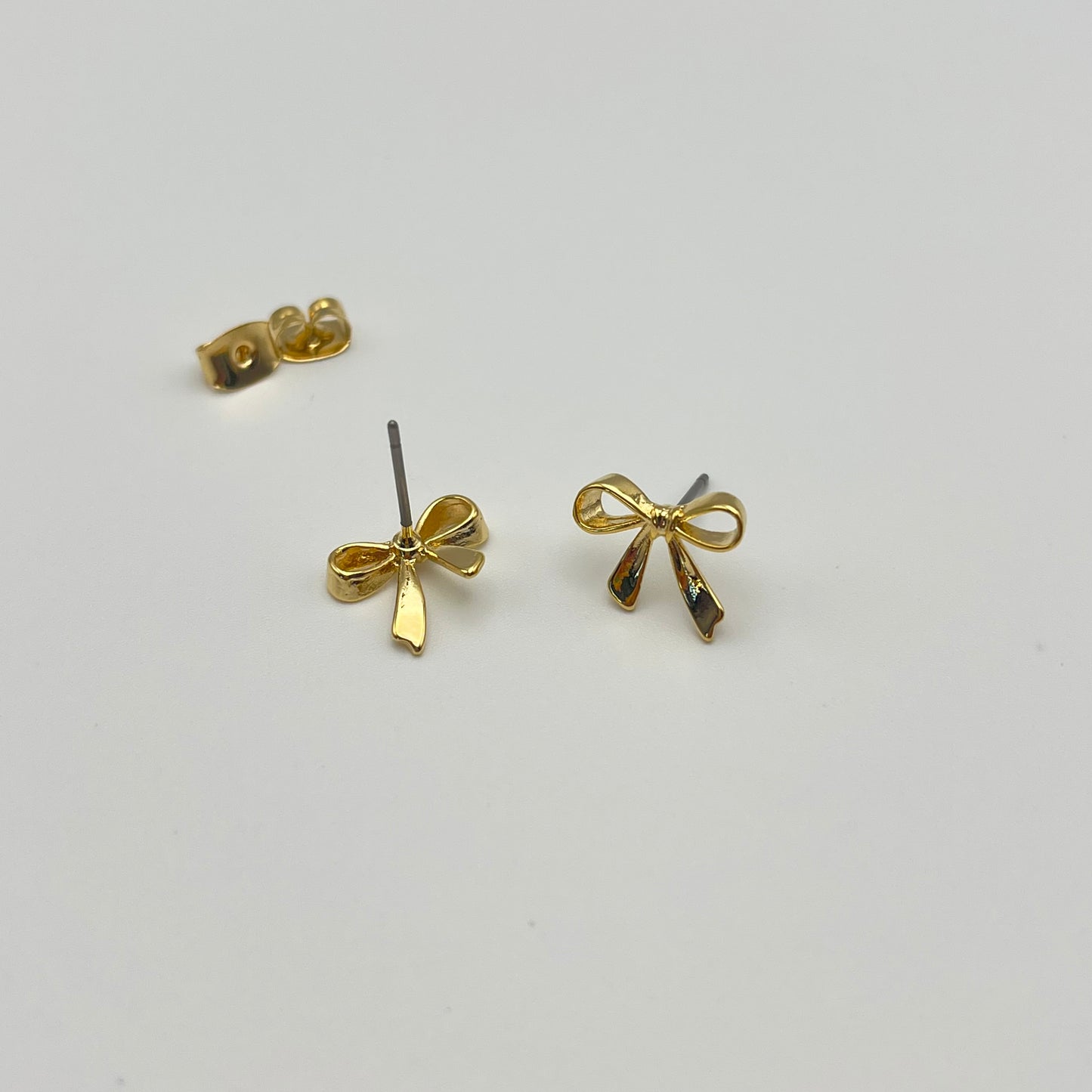 Dainty Bow Stud Earrings (Gold) | Small Stud Earrings | AIGOO