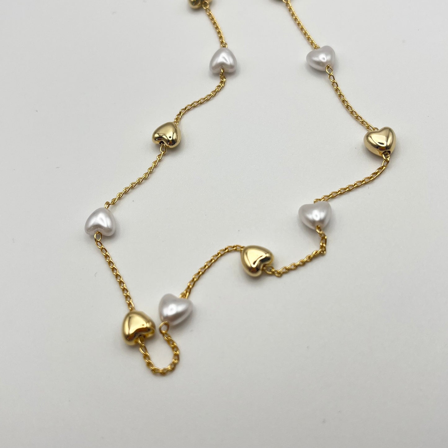 Heart Droplet Necklace (Gold, SIlver)