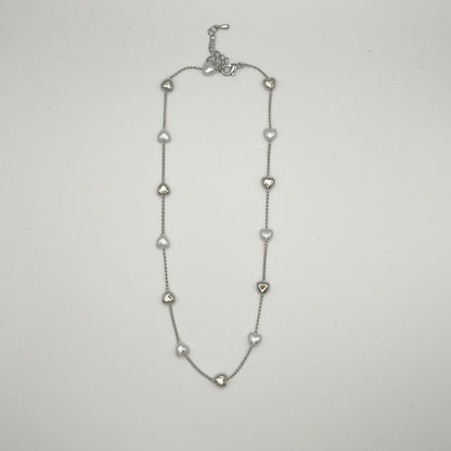 Heart Droplet Necklace (Gold, SIlver)