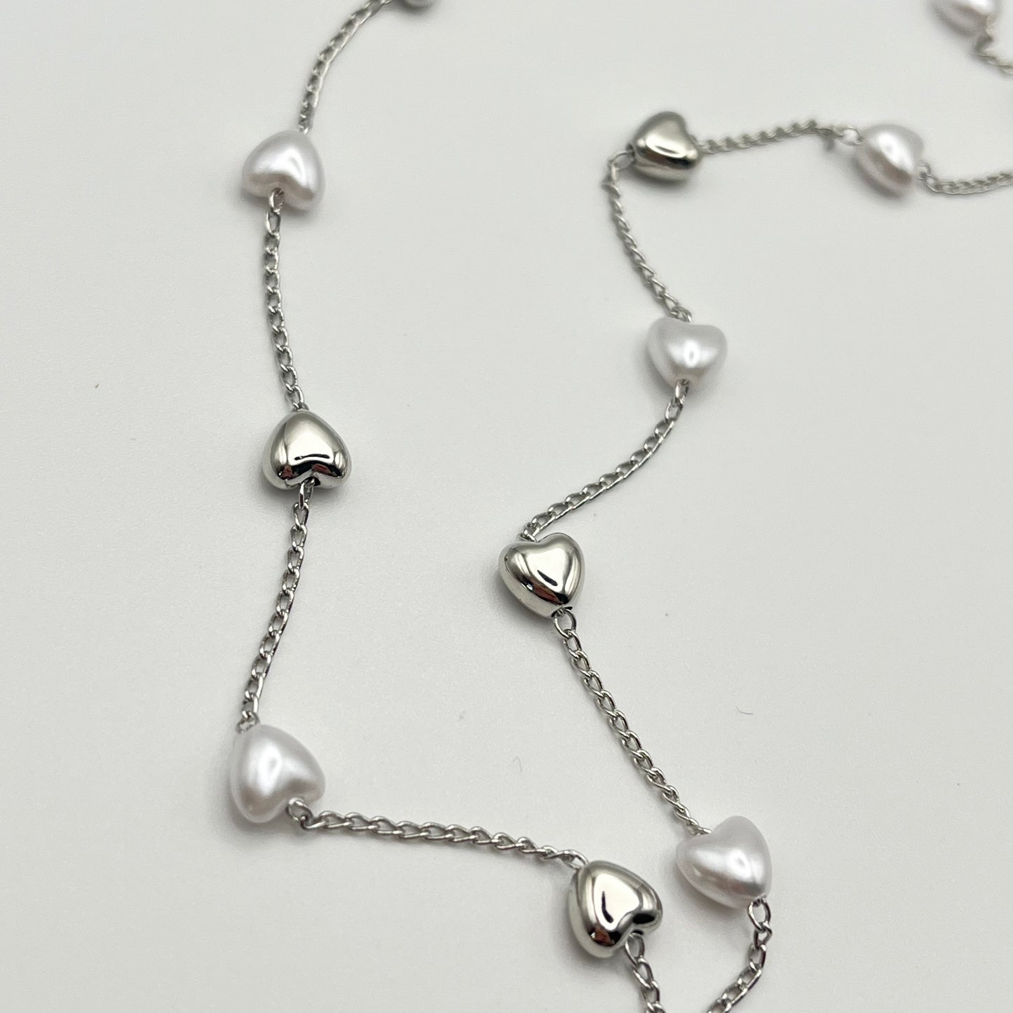 Heart Droplet Necklace (Gold, SIlver)