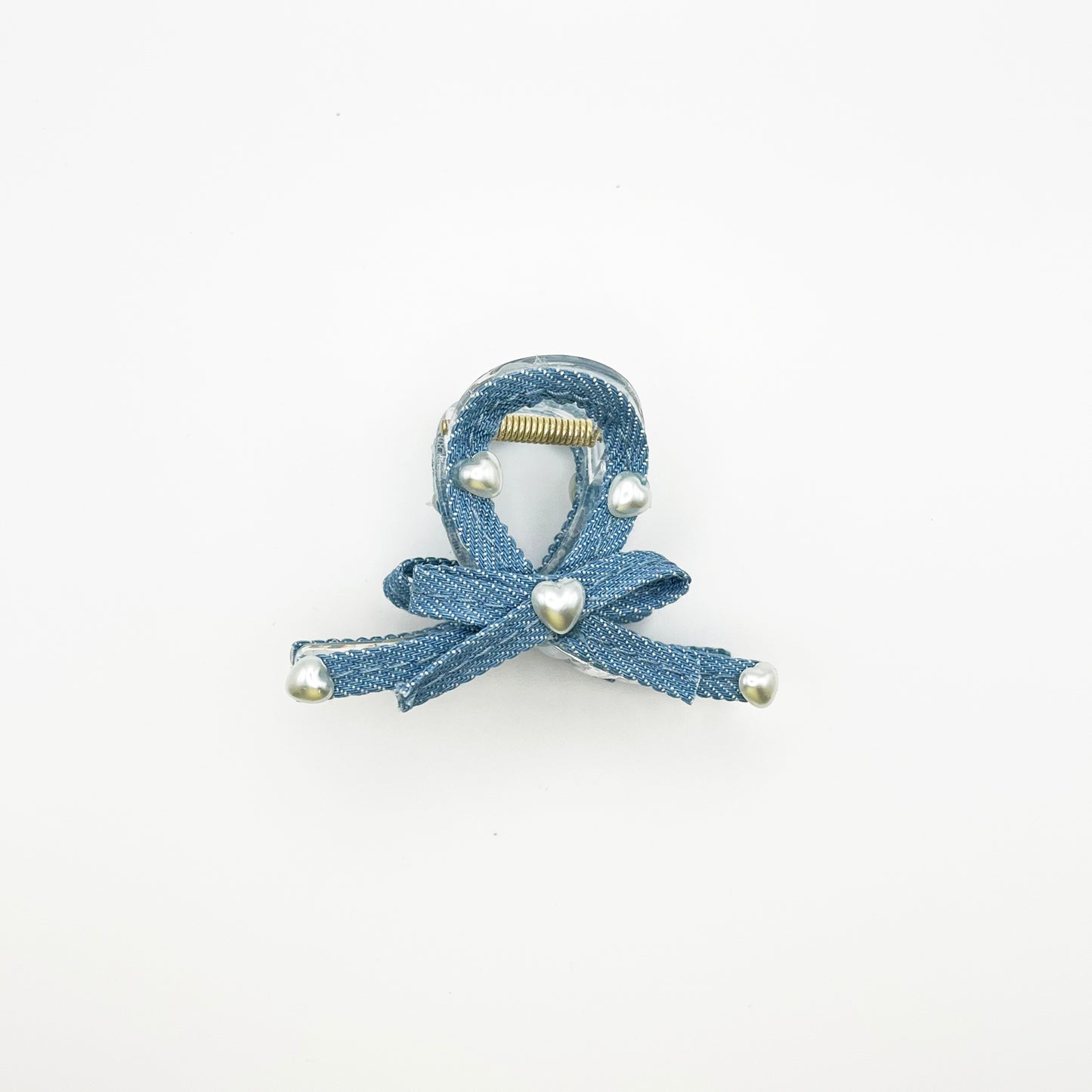 Denim Darling Petit Loop Claw Clip (Light Blue, Dark Blue)