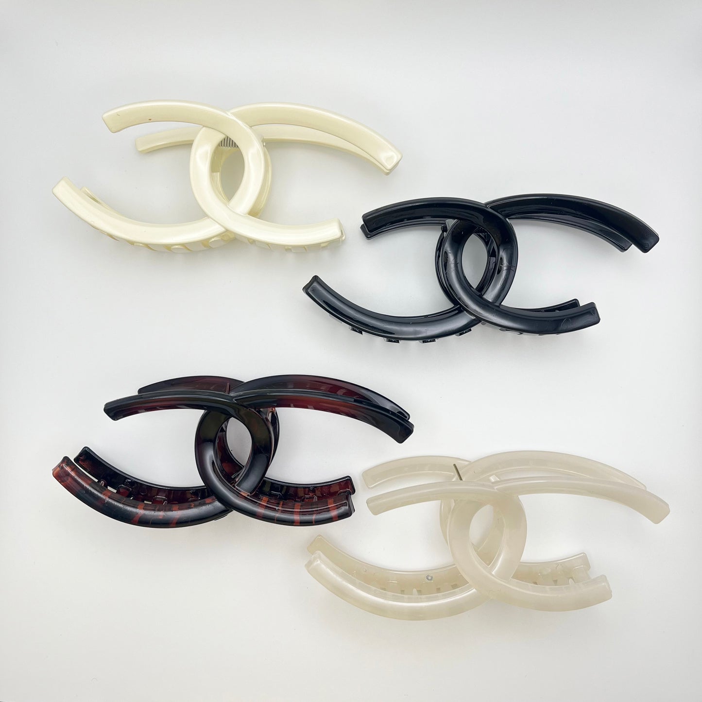 Cece Claw Clip (White, Cream, Black, Brown)