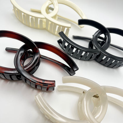 Cece Claw Clip (White, Cream, Black, Brown)