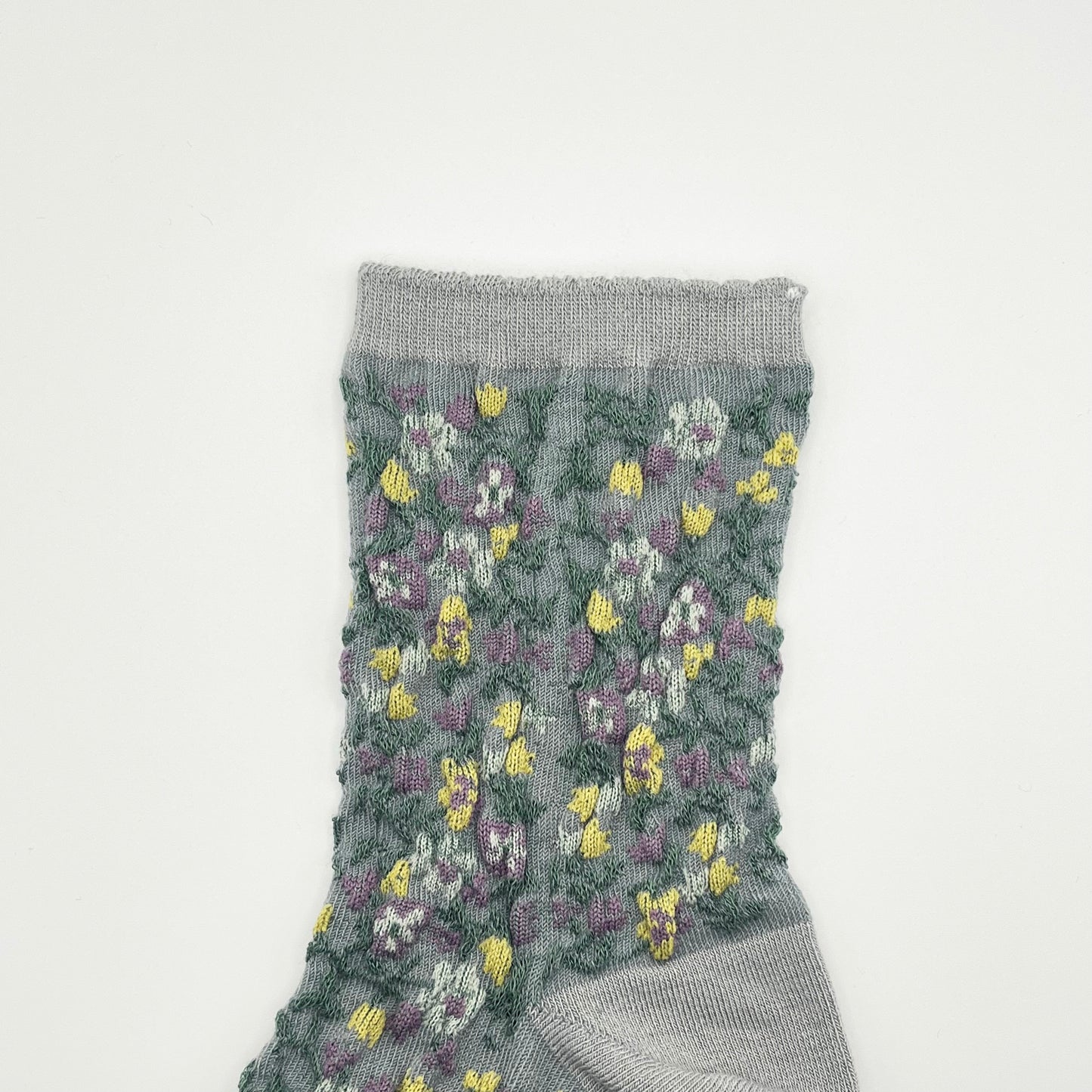 Mori Garden Socks (Grey, White, Pink)