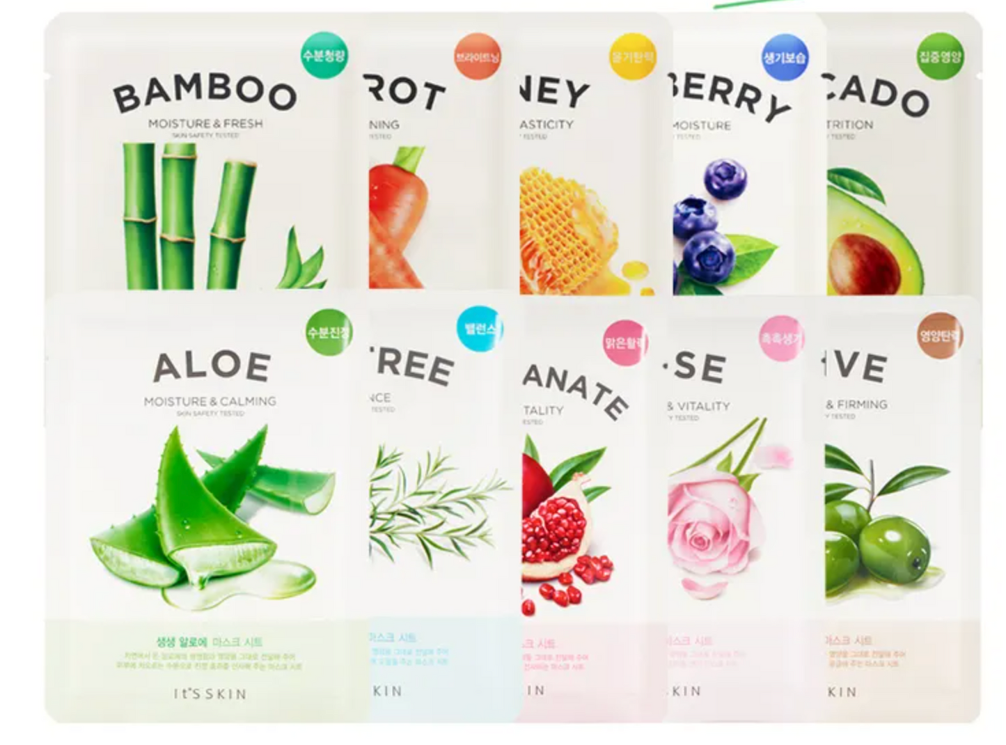 It's SKIN - The Fresh Mask Sheet - 10 Types