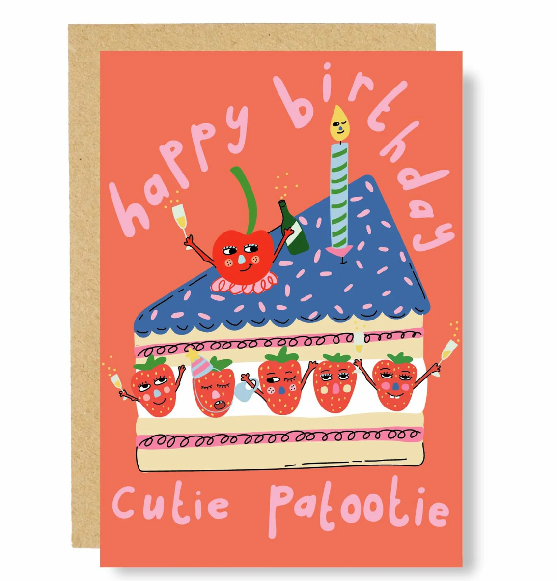 Cutie Patootie - Birthday Card