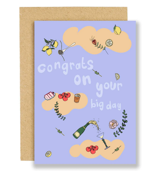 On Cloud 9 - Wedding Day Card