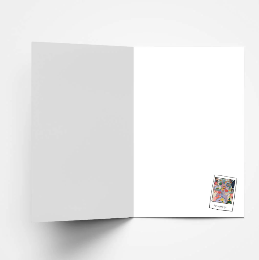 Wedding Tablescape - Wedding Day Card