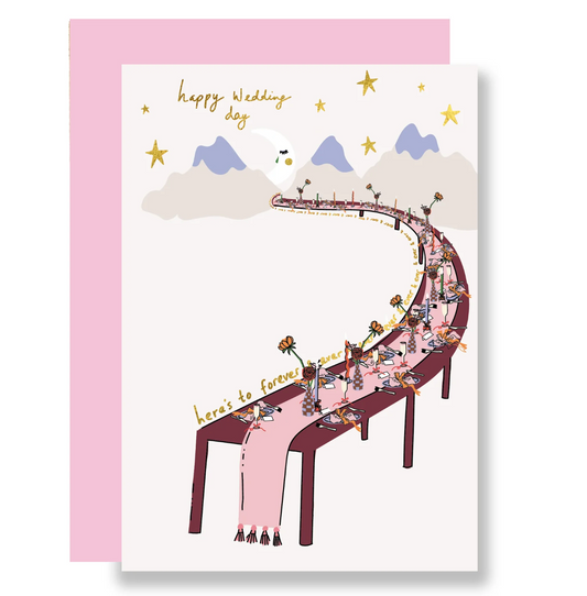 Here's To Forever and Ever - Greeting Card (Gold Foiled)