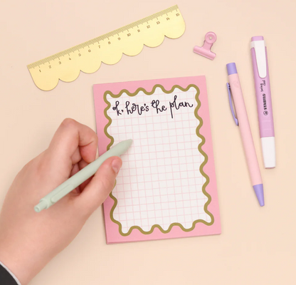 Oh Laura - A6 Notepad - Ok Here's the Plan