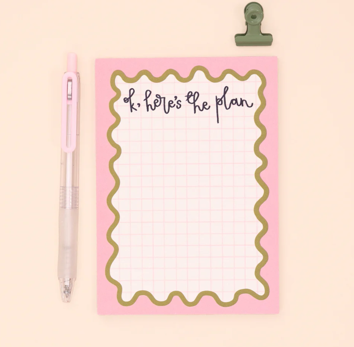 Oh Laura - A6 Notepad - Ok Here's the Plan