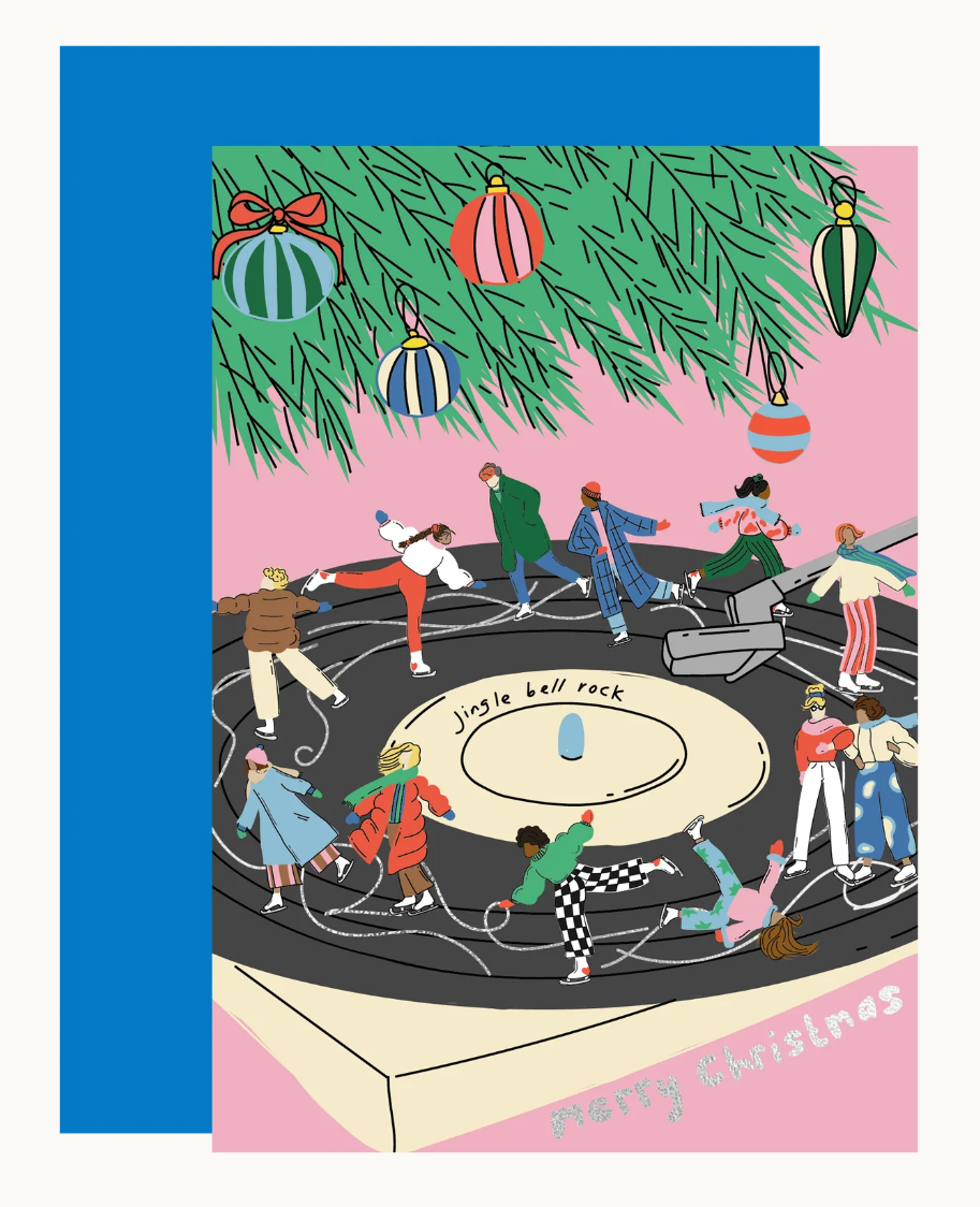 Jingle Bell Rock Foil Christmas Card