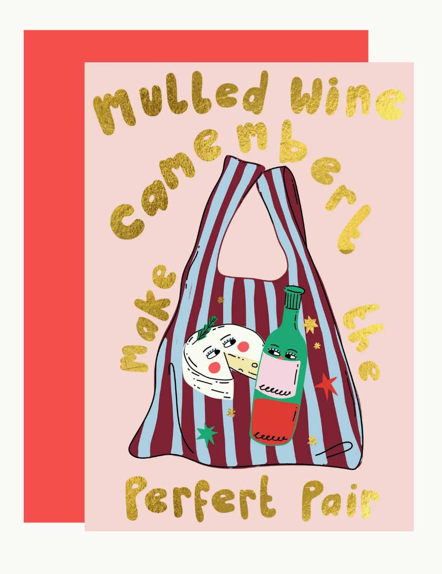 The Perfect Pair Gold Foil Christmas Card