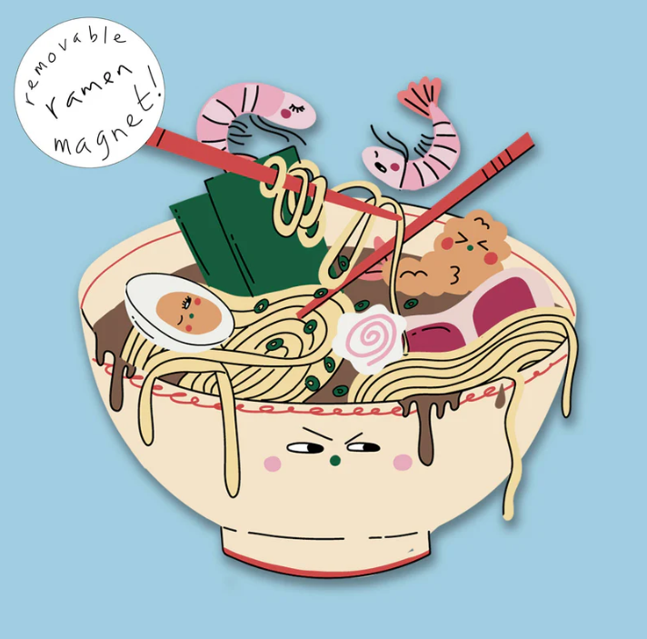 Ramen Birthday Magnet Card