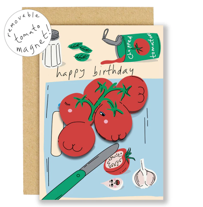 Tomato Magnet Greeting Card